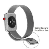 Lelong for Apple Watch Band 38mm 42mm,Milanese Loop Fully Magnetic Clasp Stainless Steel Mesh iWatch Band for Apple Watch Series 3 Series 2 Series 1 Sport & Edition