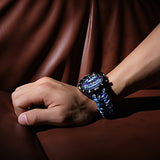 Survival Bracelet Watch, Men & Women Emergency Survival Watch with Paracord/Whistle/Fire Starter/Scraper/Compass and Thermometer, 6 in 1 Multifunctional Outdoor Gear