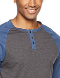 Rebel Canyon Young Men's Long Sleeve Cotton Baseball Henley Top