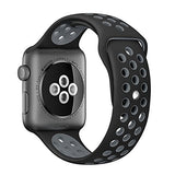 MOSKO Sport Band For Apple Watch 38mm 42mm,Soft Silicone Strap Replacement Wristbands For Apple Watch Sport Series 3 Series 2 Series 1