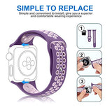 MOSKO Sport Band For Apple Watch 38mm 42mm,Soft Silicone Strap Replacement Wristbands For Apple Watch Sport Series 3 Series 2 Series 1