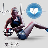 Fitness Tracker, Waterproof Activity Tracker with Heart Rate Monitor Bluetooth Smart Watch Wireless Smart Bracelet Sleep Monitor Pedometer Wristband for Android and iOS Smartphone