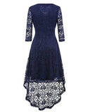 EvoLand Women's Lace Cocktail Evening Party Dress
