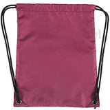 HOLYLUCK Men & Women Sport Gym Sack Drawstring Backpack Bag (White, Purple, Burgundy,Black,Navy Blue,Red,Blue)