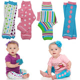 juDanzy 4-pack Organic baby & toddler leg warmers gift set for boys & girls