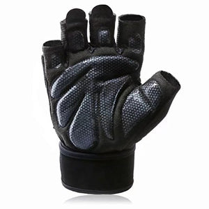 Workout Gloves with Wrist Wrap Support for Weightlifting, Training , CrossFit , Fitness.Anti-Slip Breathable Fabric - best Weight Lifting Gym Gloves（Pair）