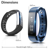 Fitness Tracker, Coffea C2 Activity Wristband : Bluetooth Wireless Smart Bracelet, Waterproof Pedometer Activity Tracker Watch with Replacement Band for IOS & Android Smartphone