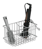 mDesign Over-Cabinet Hair Care Tools Basket for Hair Dryer, Flat Iron, Curling Wand, Straightener - Chrome