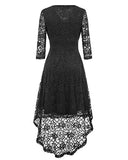 EvoLand Women's Lace Cocktail Evening Party Dress