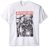 Marvel Men's Avengers Word Bar Street Wear T-Shirt