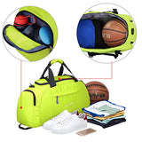 G4Free 3-Way Travel Duffel Backpack Luggage Gym Sports Bag with Shoe Compartment