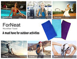 Sports Towel ForNeat Microfiber Towels Set, Multi-purpose Gym Towel, Extra Absorbent, Fast Drying & Antibacterial, for Sports, Workout, Fitness, Gym, Yoga, Pilates, Travel, Camping & More