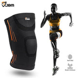 JBM Adult GYM Knee Braces Support Compression Sleeve Patella Wrap Band Knee Stabilizer Safe Pain Relief for Weightlifting Power Lifting Fitness Exercise Badminton Running Climbing Cycling Biking