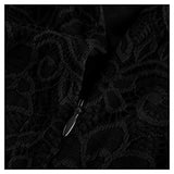 Miusol Women's Vintage Off Shouler Floral Lace Long Sleeve Formal Maxi Dress