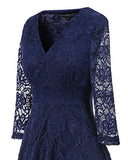EvoLand Women's Lace Cocktail Evening Party Dress
