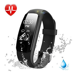 Fitness Tracker Watch with Heart Rate Monitor, Lintelek IP67 Waterproof Activity Tracker, with Multiple Sports/ Steps Counter/ Sleep Monitor/ Connected GPS Wristband for Android and iOS Smartphone