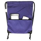 HOLYLUCK Men & Women Sport Gym Sack Drawstring Backpack Bag (White, Purple, Burgundy,Black,Navy Blue,Red,Blue)