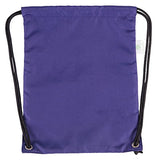 HOLYLUCK Men & Women Sport Gym Sack Drawstring Backpack Bag (White, Purple, Burgundy,Black,Navy Blue,Red,Blue)