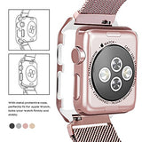 Yometome Apple Watch Band 38mm/42mm Case, Fashion Noble Luxury Magnetic Mesh Stainless Steel Bracelet Accessory Replacement Wristband for Apple iwatch Series 2 & Series 1