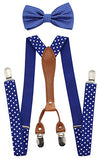 JAIFEI Suspenders & Bowtie Set- Men's Elastic X Band Suspenders + Bowtie For Wedding, Formal Events