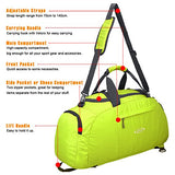 G4Free 3-Way Travel Duffel Backpack Luggage Gym Sports Bag with Shoe Compartment