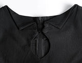 MUXXN Women's Audrey Hepburn 1960s Half Sleeve Belt Formal Work Dress