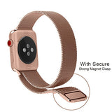 Lelong for Apple Watch Band 38mm 42mm,Milanese Loop Fully Magnetic Clasp Stainless Steel Mesh iWatch Band for Apple Watch Series 3 Series 2 Series 1 Sport & Edition
