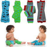 juDanzy 4-pack Organic baby & toddler leg warmers gift set for boys & girls