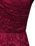 Laksmi Womens Elegant Floral Lace Long Sleeve Fit and Flare A Line Dress