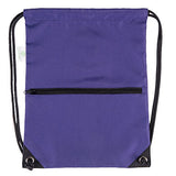 HOLYLUCK Men & Women Sport Gym Sack Drawstring Backpack Bag (White, Purple, Burgundy,Black,Navy Blue,Red,Blue)