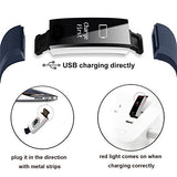 Fitness Tracker, Waterproof Activity Tracker with Heart Rate Monitor Bluetooth Smart Watch Wireless Smart Bracelet Sleep Monitor Pedometer Wristband for Android and iOS Smartphone