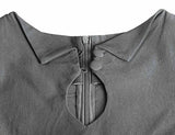 MUXXN Women's Audrey Hepburn 1960s Half Sleeve Belt Formal Work Dress