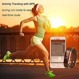 Fitness Tracker, Waterproof Activity Tracker with Heart Rate Monitor Bluetooth Smart Watch Wireless Smart Bracelet Sleep Monitor Pedometer Wristband for Android and iOS Smartphone