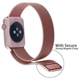Lelong for Apple Watch Band 38mm 42mm,Milanese Loop Fully Magnetic Clasp Stainless Steel Mesh iWatch Band for Apple Watch Series 3 Series 2 Series 1 Sport & Edition