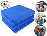 Sports Towel ForNeat Microfiber Towels Set, Multi-purpose Gym Towel, Extra Absorbent, Fast Drying & Antibacterial, for Sports, Workout, Fitness, Gym, Yoga, Pilates, Travel, Camping & More