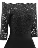EvoLand Women's Lace Cocktail Evening Party Dress