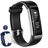 Fitness Tracker, Wesoo K1 Fitness Watch : Activity Tracker Smart Band with Sleep Monitor, Smart Bracelet Pedometer Wristband with Replacement Band for iOS & Android