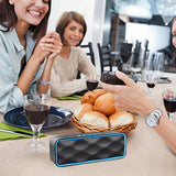 Wireless Bluetooth Speaker, S1 Outdoor Portable Stereo Speaker with HD Audio and Enhanced Bass, Built-In Dual Driver Speakerphone, Bluetooth 4.0, Handsfree Calling, FM Radio and TF Card Slot