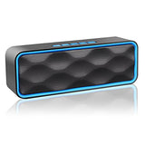 Wireless Bluetooth Speaker, S1 Outdoor Portable Stereo Speaker with HD Audio and Enhanced Bass, Built-In Dual Driver Speakerphone, Bluetooth 4.0, Handsfree Calling, FM Radio and TF Card Slot
