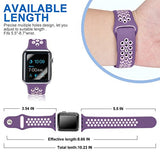 MOSKO Sport Band For Apple Watch 38mm 42mm,Soft Silicone Strap Replacement Wristbands For Apple Watch Sport Series 3 Series 2 Series 1