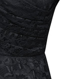 Laksmi Womens Elegant Floral Lace Long Sleeve Fit and Flare A Line Dress
