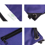 HOLYLUCK Men & Women Sport Gym Sack Drawstring Backpack Bag (White, Purple, Burgundy,Black,Navy Blue,Red,Blue)