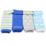 juDanzy 4-pack Organic baby & toddler leg warmers gift set for boys & girls
