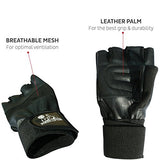 Weight Lifting Gloves With 12" Wrist Wraps Support for Gym Workout, Cross Training, Weightlifting, Fitness & Cross Training - The Best For Men & Women -Quality Gear by Nordic Lifting-1 Year Warranty