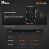 JBM Adult GYM Knee Braces Support Compression Sleeve Patella Wrap Band Knee Stabilizer Safe Pain Relief for Weightlifting Power Lifting Fitness Exercise Badminton Running Climbing Cycling Biking