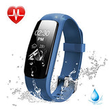 Fitness Tracker Watch with Heart Rate Monitor, Lintelek IP67 Waterproof Activity Tracker, with Multiple Sports/ Steps Counter/ Sleep Monitor/ Connected GPS Wristband for Android and iOS Smartphone