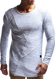 Leif Nelson Men's Oversized Long Sleeve T-Shirt Sweatshirt LN6323