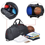 G4Free 3-Way Travel Duffel Backpack Luggage Gym Sports Bag with Shoe Compartment