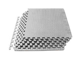 ProSource Puzzle Exercise Mat, EVA Foam Interlocking Tiles, Protective Flooring for Gym Equipment and Cushion for Workouts