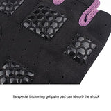 Trideer Womens Weight Lifting Gloves For Callus And Blister Protection, Breathable & Anti-slip, Padded Gym Gloves For Powerlifting, Cross Training - Available in Black, Pink, Purple (Pair)